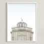 "Castle in the Sky" - Art Print in Mint by Laura Bercovich - Framed