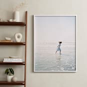 "Dreams + Waves" - Art Print in Ocean Neutral by Jenni Kupelian - In a Room