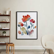 "Nouveau Boheme_Japanese garden IV" - Art Print in Persimmon by Kiana Lee - In a Room
