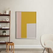 "Color Block No. 3" - Art Print in Dusky Pink by MinimalType - In a Room