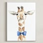"Dapper Giraffe" - Art Print in Giraffe by Kristin Dills - Framed Canvas