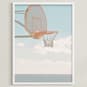 "Hit Me With Your Best Shot" - Art Print in Beachy Blue by Summer Strauch - Framed