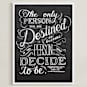 "Emerson Quote" - Art Print in Black & White by Amanda Paulson - Framed