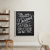 "Emerson Quote" - Art Print in Black & White by Amanda Paulson - In a Room