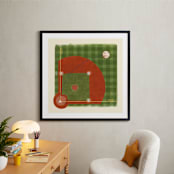 "Dinger 2 Diamond in the Rough" - Art Print in Clay by Kamala Nahas - In a Room