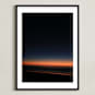 "Night Fall" - Art Print in Sunset Orange by Dani Adams - Framed