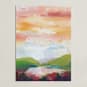 "Leaving Ojai" - Art Print in Vibrant Pink by sue prue - Unframed
