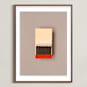 "Unstruck Red" - Art Print in Color Match Red by Andrew McClintock - Framed