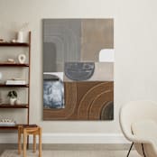 "Rumba ll" - Art Print in Rumba Grey by AlisonJerry - In a Room