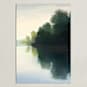 "Touching Water 2" - Art Print in Calm Water by Stephanie Goos Johnson - Unframed