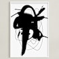 "synapse" - Art Print in Black and White by Ilana Greenberg - Framed