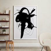 "synapse" - Art Print in Black and White by Ilana Greenberg - In a Room