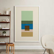 "Horizon" - Art Print in Moss by Baumbirdy - In a Room