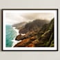 "Na Pali Coast, Kauai, HI" - Art Print in White by TImothy Mollen - Framed