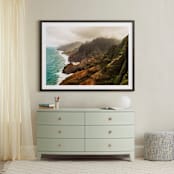 "Na Pali Coast, Kauai, HI" - Art Print in White by TImothy Mollen - In a Room