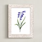 "Bluebells Flowers" - Art Print in Lavender Blue by Alf and Auguri - Framed