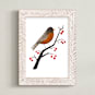 "American Robin" - Art Print in Brown by Alf and Auguri - Framed