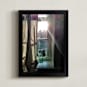 "Burgeon" - Art Print in Beige by Misty Hughes - Framed