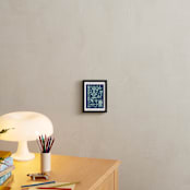 "Garden Fun" - Art Print in Blue by Amy Mullen - In a Room