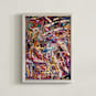 "Dancing Colors" - Art Print in Burgundy by Claire Duda - Framed