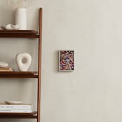 "Dancing Colors" - Art Print in Burgundy by Claire Duda - In a Room