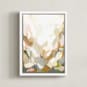 "Slopes" - Art Print in Straw by Melanie Severin - Framed Canvas
