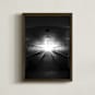 "Union Station Tunnel" - Art Print in Coal, Oil, Ivory by Lauren Manas - Framed