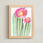 "Cactus Flower" - Art Print in Cactus Flower pink by Christi Parks - Framed