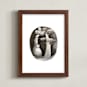 "Bears and Little Aliens" - Art Print in Soft Black by Sarah Holden - Framed