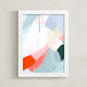 "Enliven" - Art Print in Tangerine by Melanie Severin - Framed