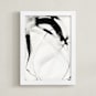 "Engage" - Art Print in Charcoal by Melanie Severin - Framed