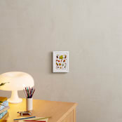 "An Autumn Walk in the Park" - Art Print in Autumn Orange by Alf and Auguri - In a Room
