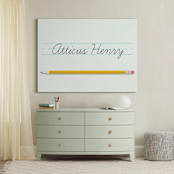 "The Write Stuff" - Personalized Art Print in Mint by Sarah Cohn - In a Room