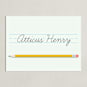 "The Write Stuff" - Personalized Art Print in Mint by Sarah Cohn - Unframed