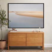 "Tributary on the Coast" - Art Print in Sand by TS Designs - In a Room