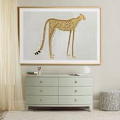 "Spots" - Art Print in Buff Orange by Megan Zang - In a Room