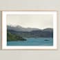 "Landscape 1" - Art Print in Ocean Blue by lulu and isabelle - Framed