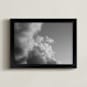 "Stormy Skies" - Art Print in Grey by Claire Duda - Framed