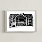 "Home Study 1" - Art Print in Ink by Akweley Creative - Framed