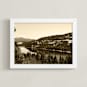 "Lake Tahoe no. 5" - Art Print in rustic brown by Neeta Sawhney - Framed