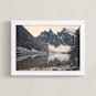 "Lake Agnes" - Art Print in Alpine Green by Korry Brown - Framed