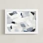 "Sierra Abstraction 2" - Art Print in Navy by Melanie Severin - Framed