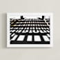 "Golden Hour Symmetry" - Art Print in Golden Yellow by Elky Ink - Framed