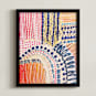 "Shakti Hand Painted" - Art Print in Warm Summer by Melanie Biehle - Framed