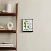 "Floral Monogram B" - Art Print in Grass Green by Helga Wigandt - In a Room