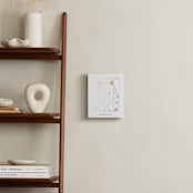 "Your Drawing As Foil Art Print" - Custom Foil Print in Gold by Minted - In a Room