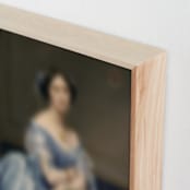 "Lady in Blue" - Art Print in azure by Claire - Frame Close-up