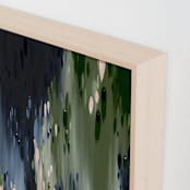 "Reeves Rain" - Art Print in Moss Green by Melissa Stone Mangham - Frame Close-up