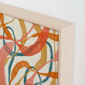 "Orange Twist" - Art Print in Orange by ALICIA BOCK - Frame Close-up