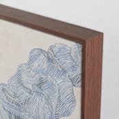 "Groove" - Art Print in Cerulean by Pati Cascino - Frame Close-up